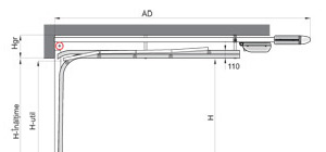 Portes de garage sectionnelles Optima LHF